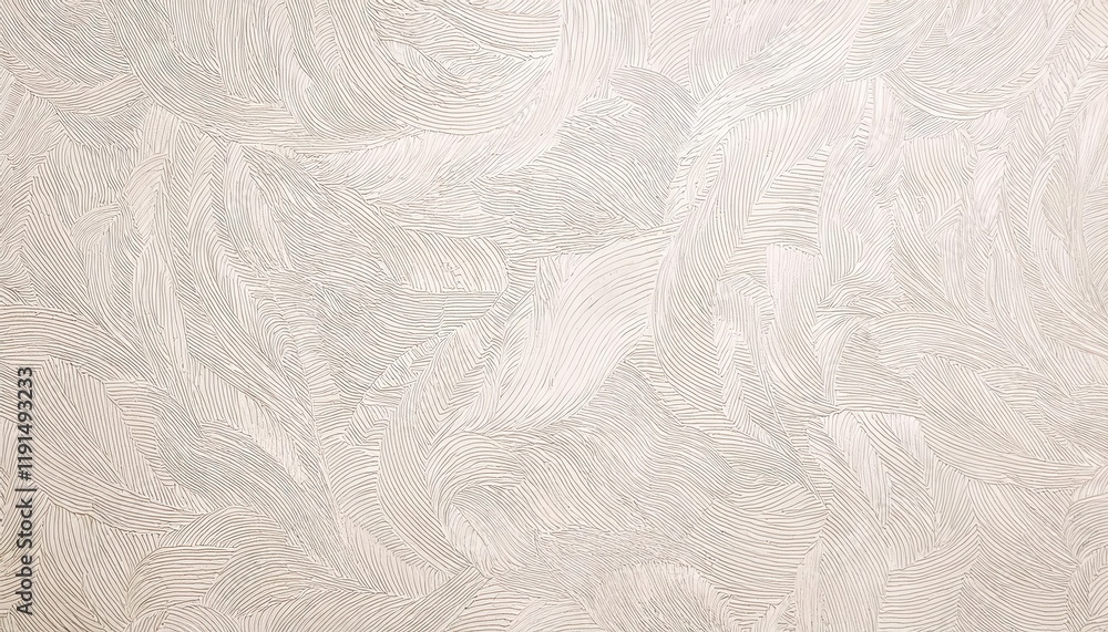 Poster intricate textured plaster surface with flowing linear patterns for wall decor, abstract background,