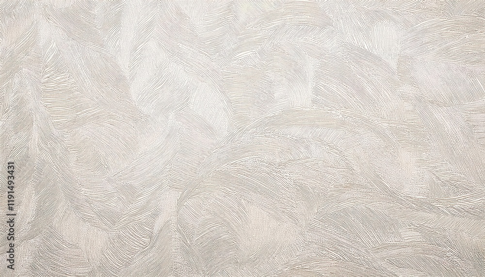 Poster intricate textured plaster surface with flowing linear patterns for wall decor, abstract background,
