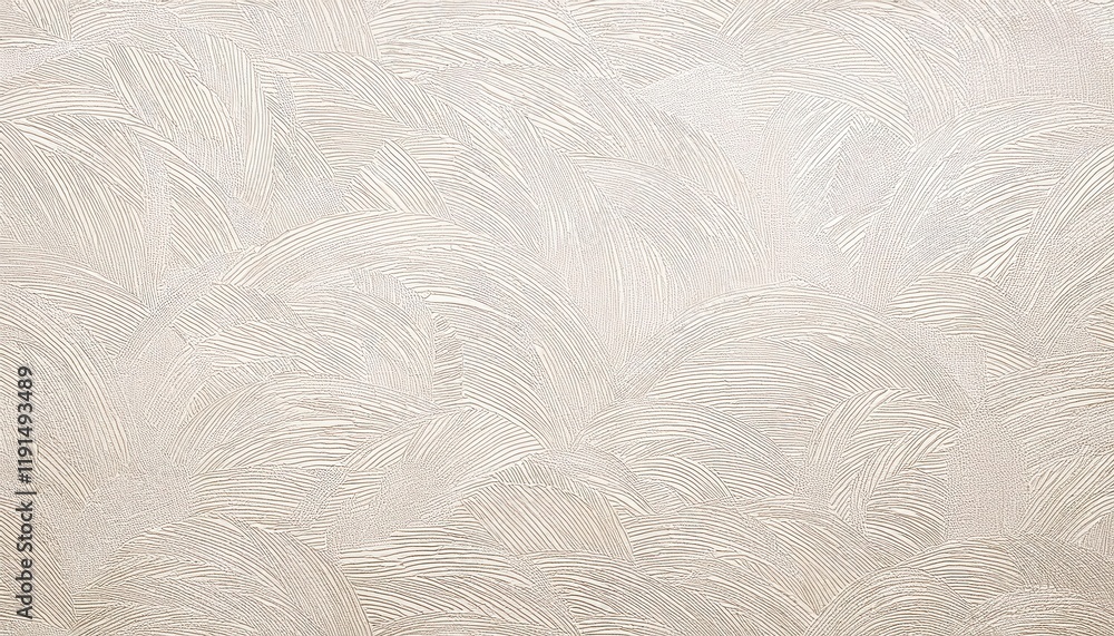 Poster intricate textured plaster surface with flowing linear patterns for wall decor, abstract background,