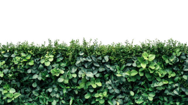 Green plant wall panel transparent background