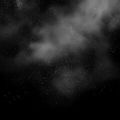 Obraz premium Dark Starry Night Sky with Subtle Dust and Clouds