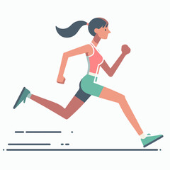 running person illustration