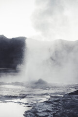 Entorno de los géiseres del Tatio, en chile
