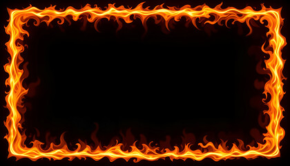 frame of fire Banner for promotional sale event, Black Friday, Cyber Monday. Template layout for invitations, advertisements, and cards