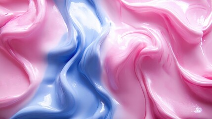 Obraz premium Pink and blue swirls abstract background.