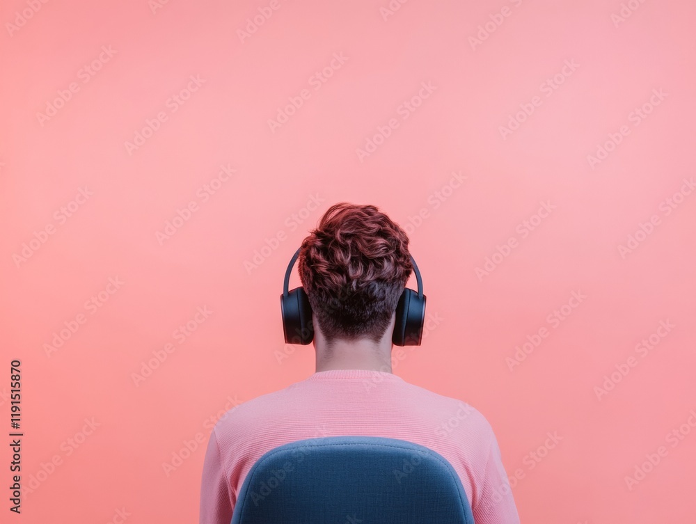 Poster modern productivity minimalist gaming setup with ambient lighting and ergonomic design