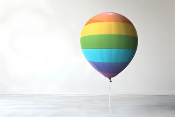 Balloon with lgbt heart on isolated background