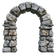 Ancient Stone Archway Gateway Medieval Rustic Design Entrance 3d old grey game path wall aged rocks 