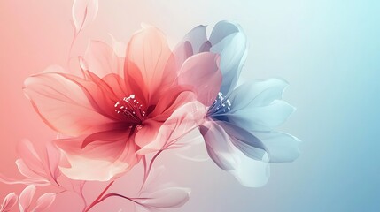 Delicate Pastel Flowers in Artistic Floral Design