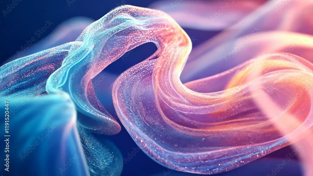 Poster ethereal swirls of color dance together creating a mesmerizing visual effect in a vibrant abstract a