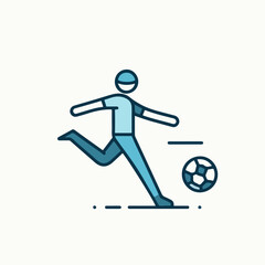 vector illustration of a football player