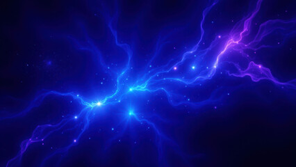 Ethereal electric nebula on cosmic canvas.