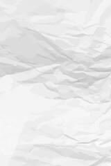 White clean crumpled paper