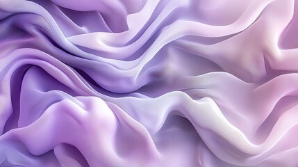 Obraz premium Abstract Draped Lavender and White Silk Fabric
