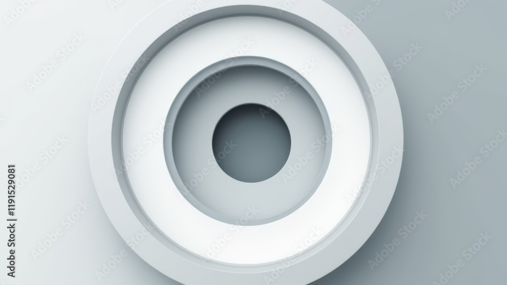 Poster vibrant abstract design with circles and gradients.
