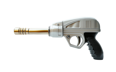 Modern Spray Gun for Painting and Coating Applications Isolated on transparent background