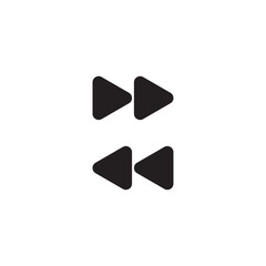 Arrow movement back and forth. Vector icon. Collection of vector icon of arrows.