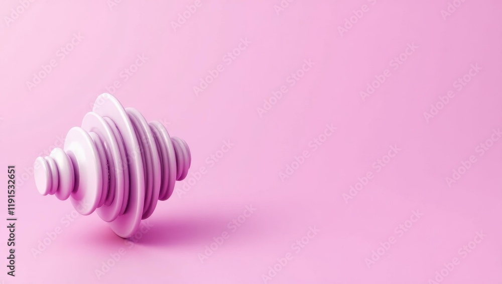 Poster violet compass on left. soft pink background. copy space for text, 3d render ai generated designer e