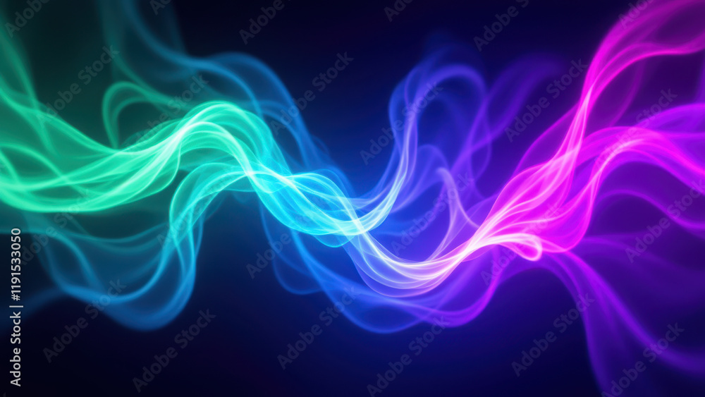 Poster vibrant abstract background with dynamic light effects.