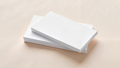 Minimalist business card mockups on textured paper, elegant design