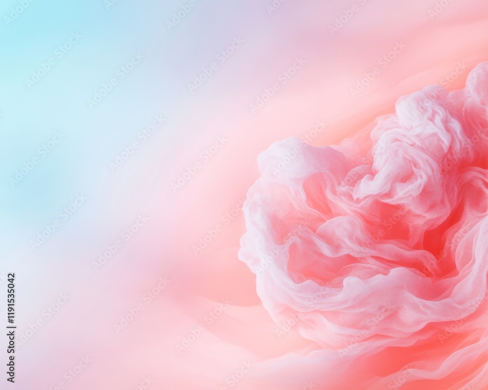 Aufkleber soft pastel serenity dreamy abstract background with floating light particles