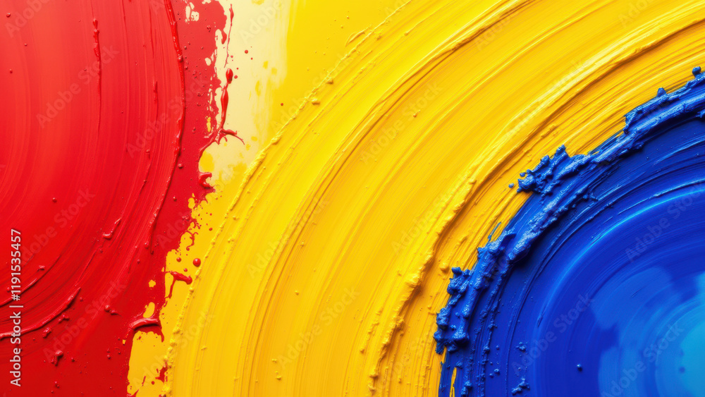 Poster vibrant abstract art background with a splash of bold colors.
