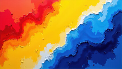 Obraz premium Vibrant abstract background with bold colors and brushstrokes.