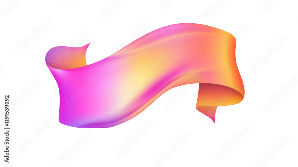 Poster glossy gradient banner transparent background