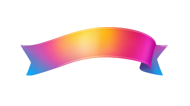 Glossy gradient banner transparent background