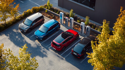 Electric vehicle charging in a modern facility