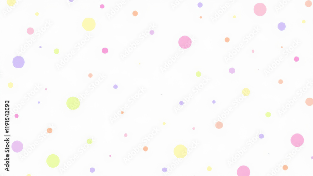 Poster vibrant abstract background with colorful dots on gray backdrop.