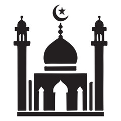 Islamic Mosque Silhouette Architectural Landmark Sacred Place