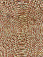 Naklejka premium Rattan texture, detail handcraft bamboo weaving texture background. include clipping path, woven bamboo mat, footrest, natural texture 