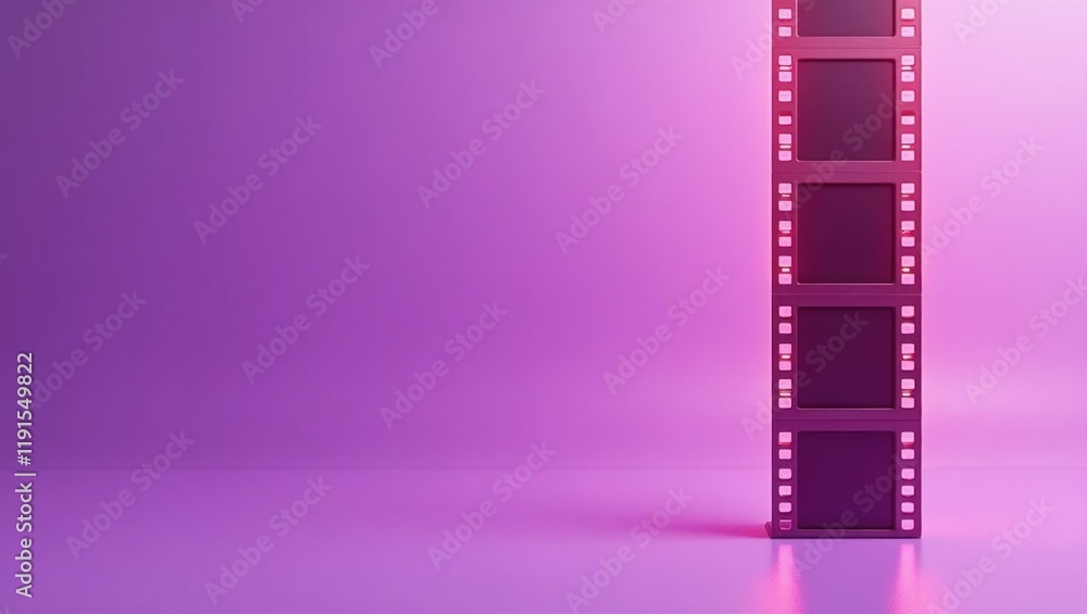 Poster coral pink dumbbell on right. soft green background. copy space for text, 3d render ai generated des
