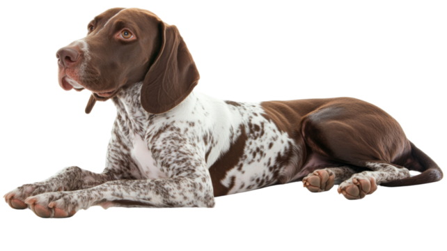 German Shorthaired Pointer, isolated on transparent background
