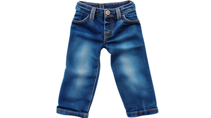 Girl's jeans, isolated on transparent background
