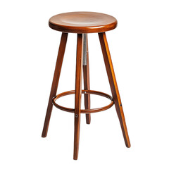 Adjustable Wooden Bar Stool Brown Home Furniture Modern Design pub leg cafe seat dark decor chair   