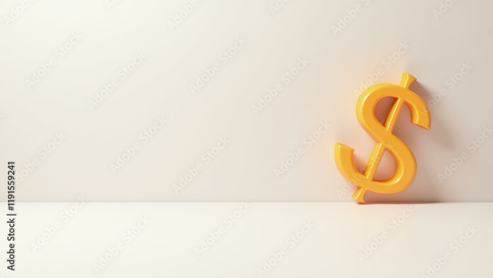 Poster tangerine carousel horse on right. soft red background. copy space for text, 3d render ai generated 
