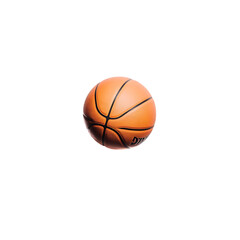 Fototapeta premium Professional Orange Basketball Game Ball Studio Shot Dark Background team high sport photo image 