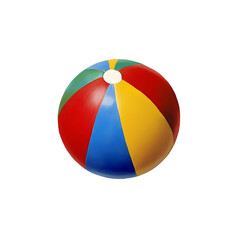 Colorful Beach Ball Summer Fun Bright Red Yellow Blue Green Toy sun sky kid joy play game sand water