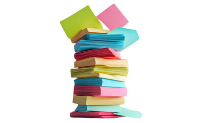 Pile of documents and papers transparent background