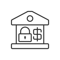 Bank Account Security Icon Sign Symbol