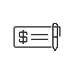 Bank Check Icon