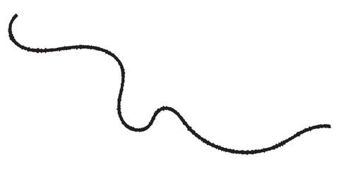 Black thread isolates on a white background. black silk thread looped in a circle form, symbolizing vector thread of fate in tradition. .Line of red yarn, long red thread. 