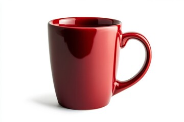 Elegant Red Ceramic Coffee Mug