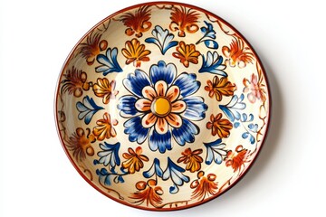 Ornate Floral Ceramic Bowl