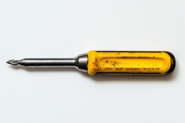 Vintage Yellow Screwdriver - A Simple Tool