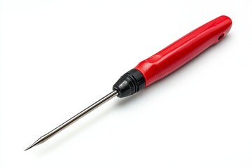 Red Metal Screwdriver - Essential Tool for Craftsmanship