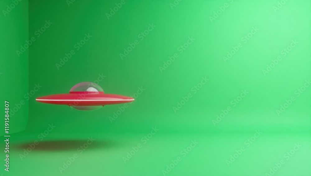 Poster ruby red gift bow on right. soft black background. copy space for text, 3d render ai generated desig