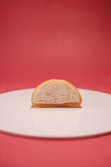 lemon cake with cream filling